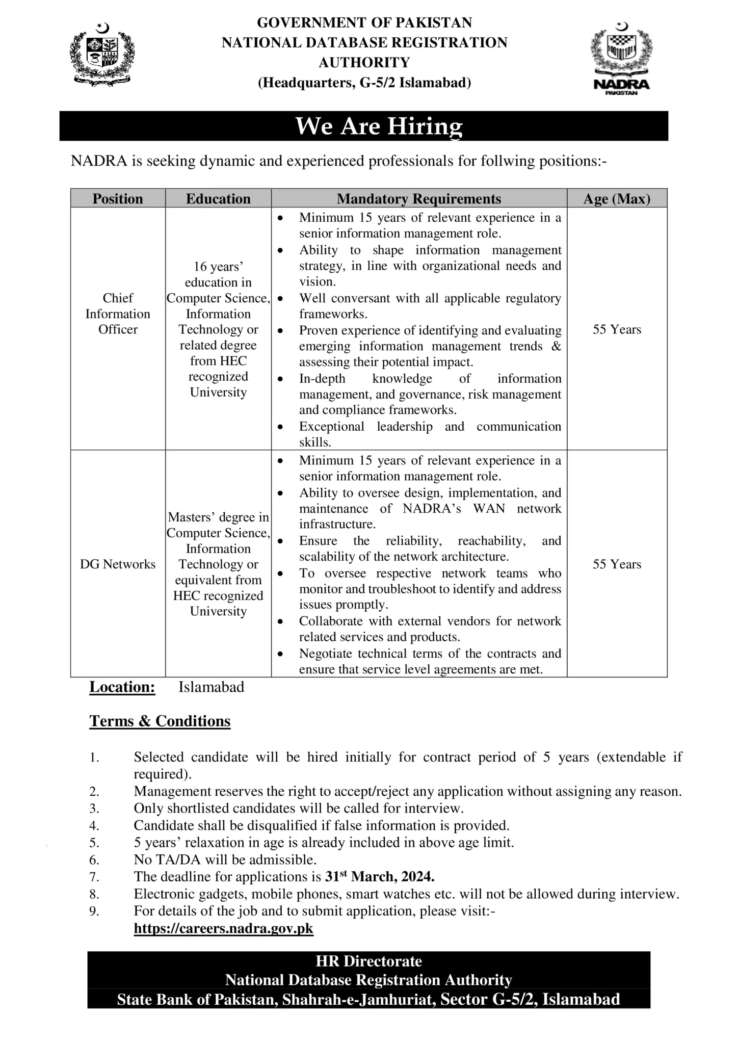 NADRA Jobs In 2024 - Apply Now Latest Government Jobs NADRA Jobs In 2024 - Apply Now Latest Government Jobs,2024