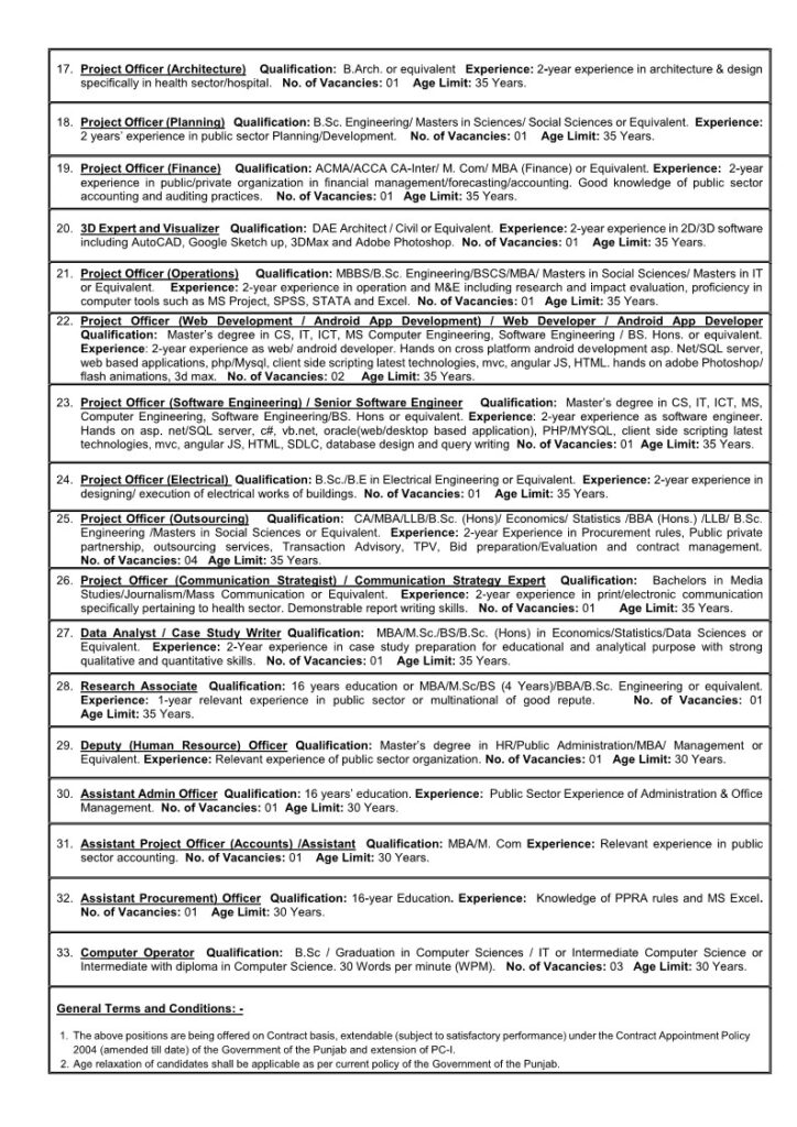 Career opportunities at Project Management Unit PMU in Primary & Secondary Healthcare Department Punjab Career opportunities at Project Management Unit PMU in Primary & Secondary Healthcare Department Punjab,Jobssai.com,latest jobs 2024,Jobs in project management unit PMU,2024