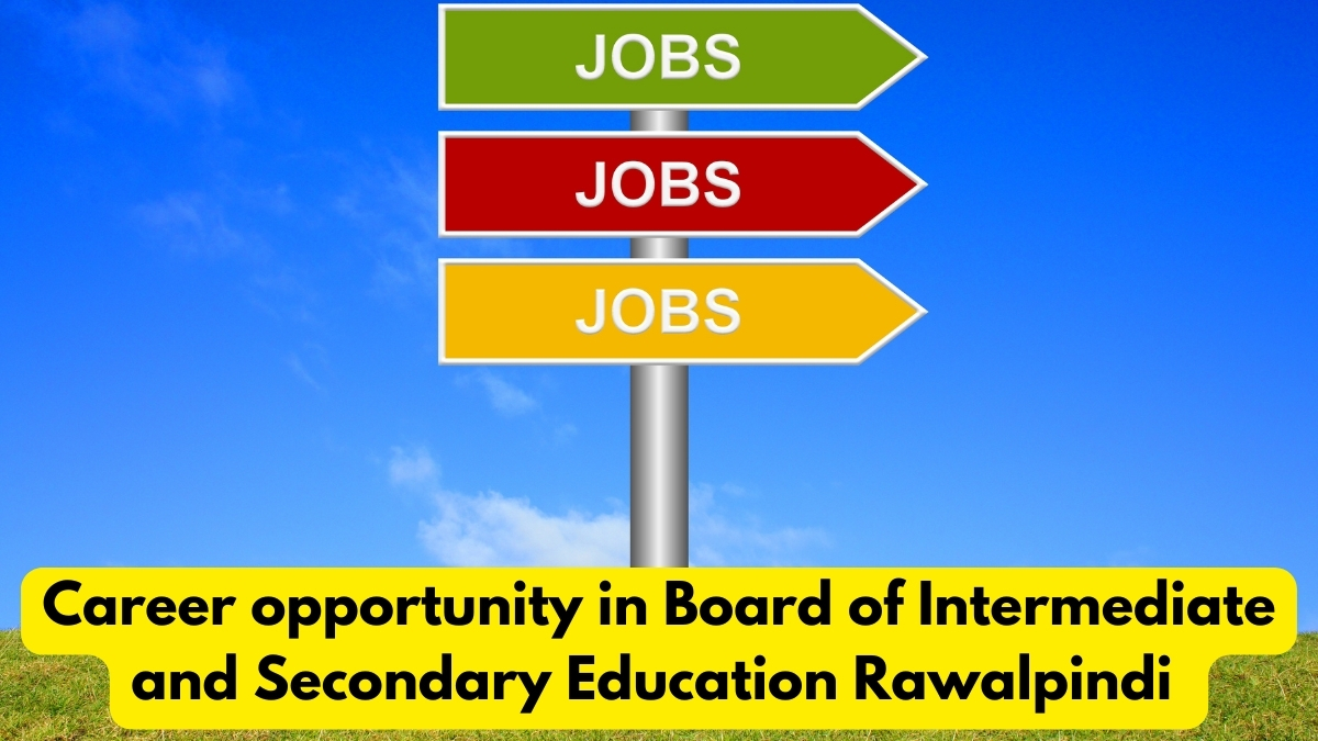 Career opportunity in Board of Intermediate and Secondary Education Rawalpindi 2024 | Screening Test For Various Posts