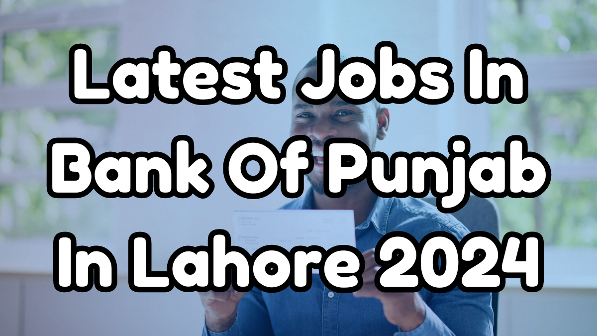 Latest Jobs In Bank Of Punjab In Lahore 2024